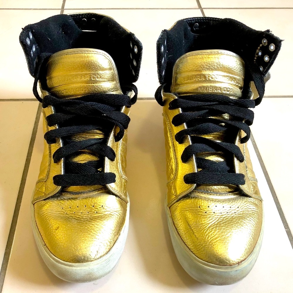 Supra Skytop Muska Gold Shoes 10